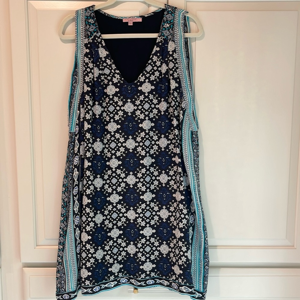 Calypso St. Barth Keen patterned silk mini dress Large